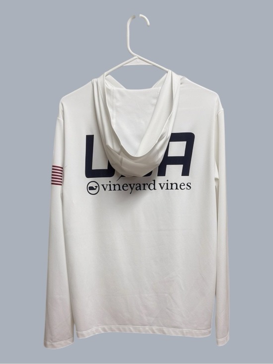 Vineyard Vines Other - Vineyard Vines Men's USA Performance Hoodie Harbor Tee White Size Small